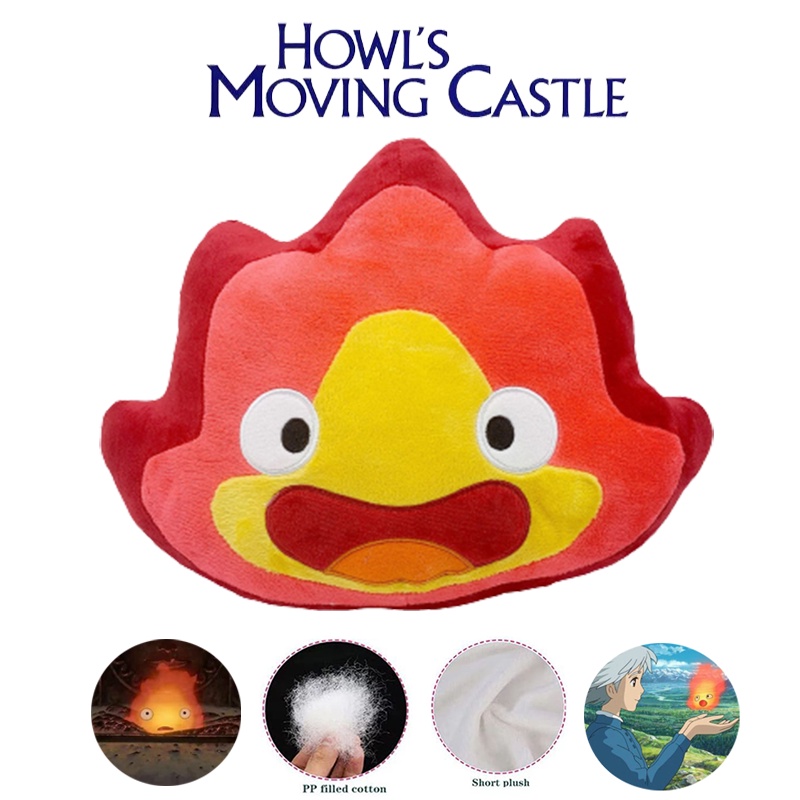 30cm Calcifer De Pelúcia Brinquedo Demônio De Fogo Bonecas Recheadas Suaves Kids Baby Birthday Xmas Gifts