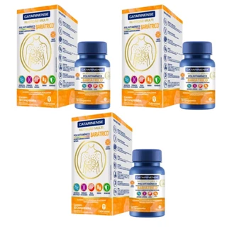 Kit C/ 3 Frascos de Polivitaminicos Bariátrico Contendo 30 Comprimidos Catarinense Pharma