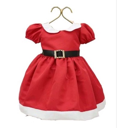 vestido natal infantil e bebê vermelho noel festa fim de ano foto estudio