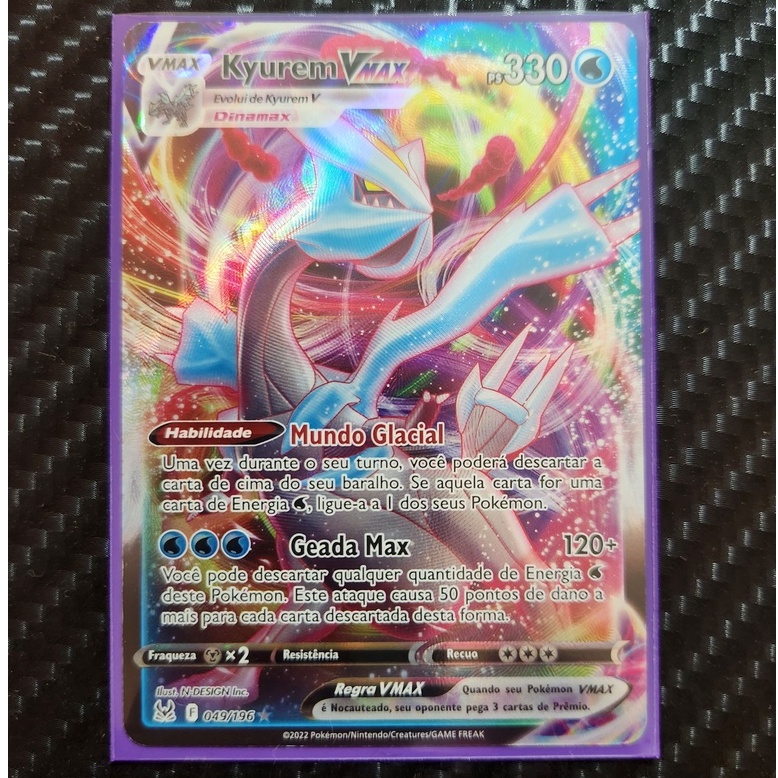 Carta Pokemon Crobat VMAX Português SWSH099 Shiny Tamanho Regular Card  Original Copag V MAX 045/072