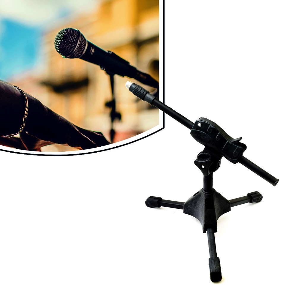 Pedestal Suporte Mini Girafa Smmsb Microfone De Mesa