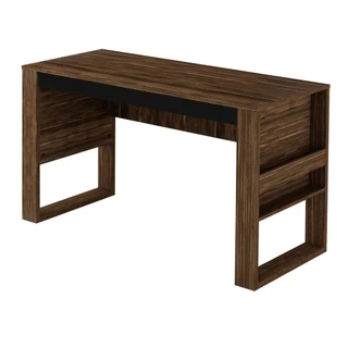 Escrivaninha/Mesa Escritório Multimóveis CR25043 Nogal/Preto