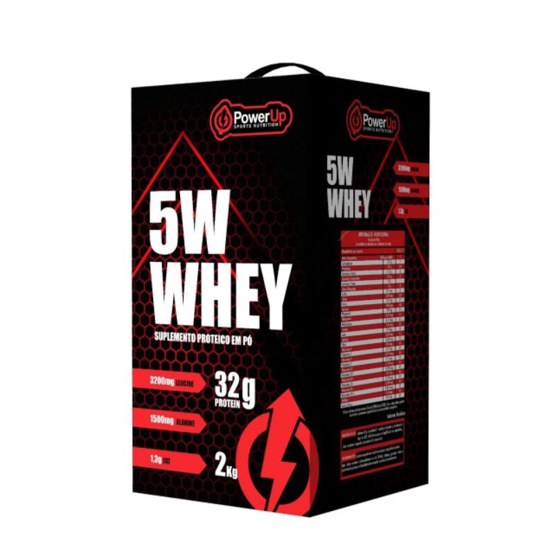 Whey Protein 5w Power UP 2kg (Envio Imediato)