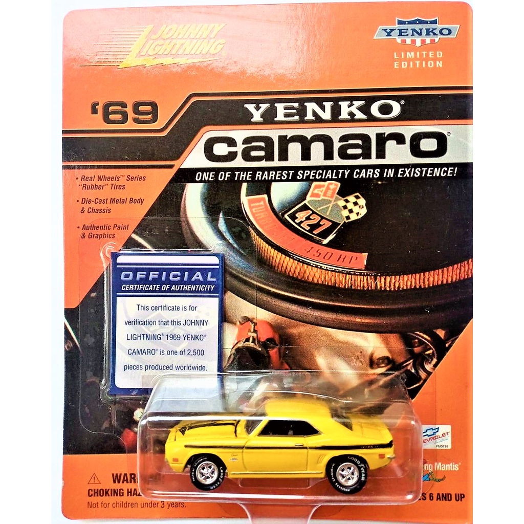 Johnny Lightning Chevy Camaro 69 Yenko 1:64 | Shopee Brasil