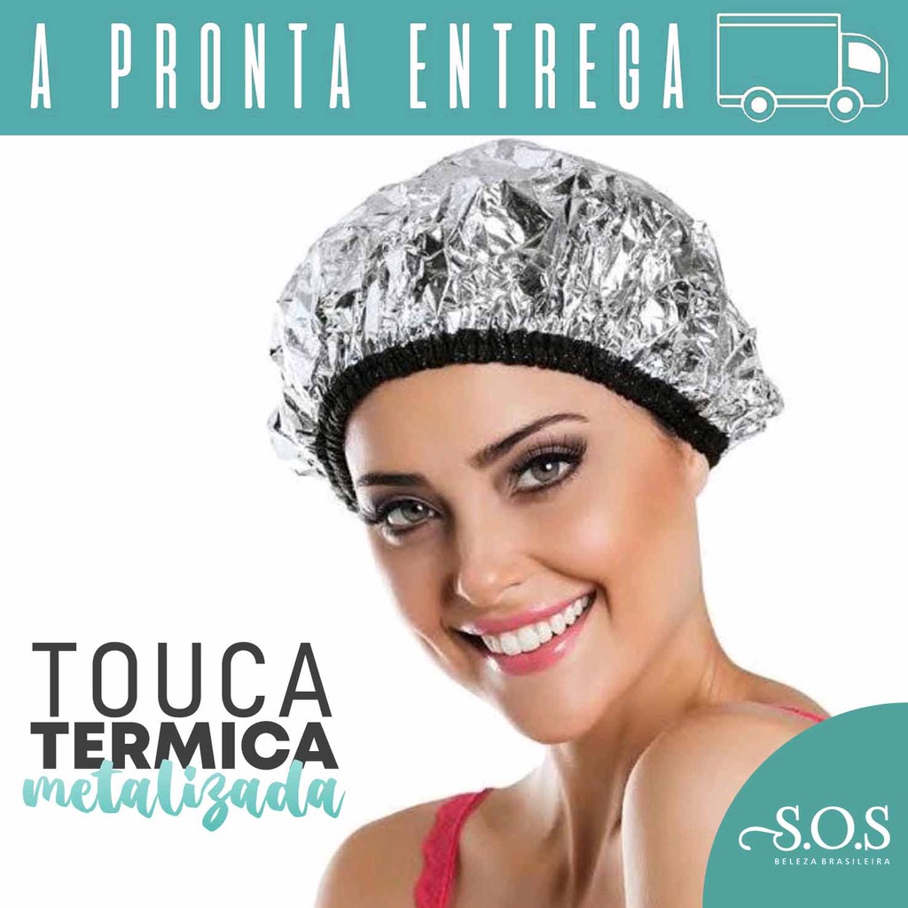 Touca térmica metalizada para hidratação - Sos Beleza Brasileira ...