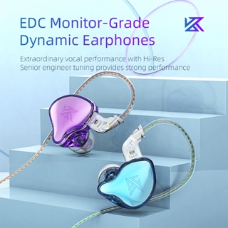 KZ EDC Fones De Ouvido Intra-Auriculares De 3,5mm Com Fio Microfone EDX MT1 CCA TRN