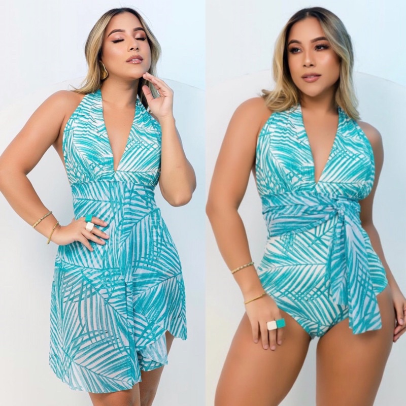 ZLBDYG Saída de praia feminina 2023 nova estampa plus size maiô feminino  dividido, Roxo, 160.00