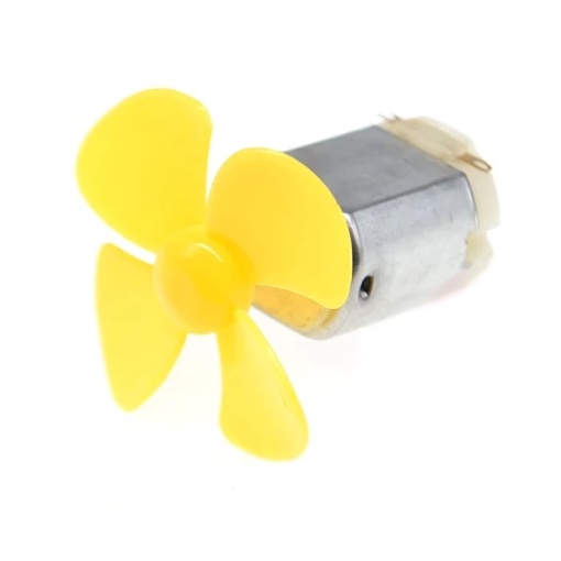 Motorzinho com Helice Amarela para Arduino Projetos Eletronicos ...