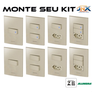 conjunto 2 tomadas alumbra gracia 85335 branco em Promoção na