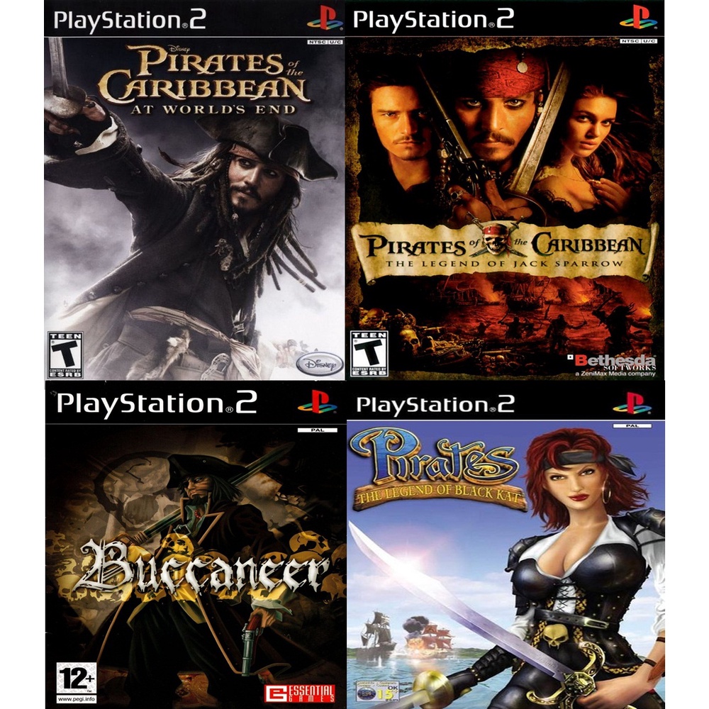 Kit Games de Piratas com 4 Jogos (PS2)