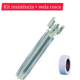 Resistência Ducha Advanced E Top Jet 5.500W 127V 6.400W 220v Ou 7.500W 220V Similar Lorenzetti Multi Temperatura + 01 Fita Veda Rosca