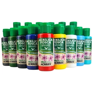 Tinta Acrilica Fosca Kit Com 24 Unidades Nature Colors Acrilex 60ml - Escolha As Cores