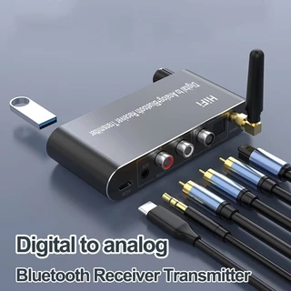 4 EM 1 Adaptador de Áudio Bluetooth Suporte Receptor Bluetooth Transmissor Bluetooth Digital para Analógico U Disk Play