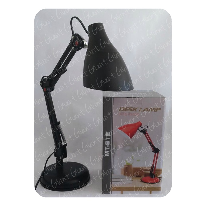 Luminária De Mesa Estilo Pixar Preta Articulada de Estudo Decoração de Escritório Casa