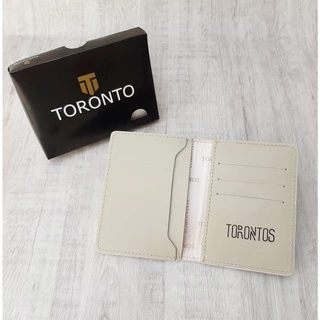 Carteira Slim Flor em Couro Legitimo Unissex Torontos Original