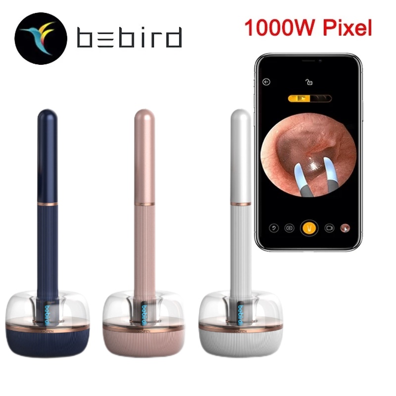 Xiaomi Bebird Note 3Pro Max Bastão De Orelha Visual Inteligente 1000W Mini Endoscópio De Alta Precisão Para Câmera Otoscópio Ferramenta De Coleta Borescópio