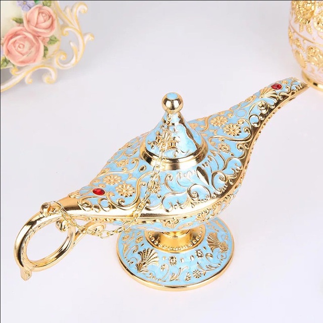 Lâmpada Aladim | Lâmpada mágica árabe clássica - Lâmpada mágica vintage  Decor, pote Aladdin e presente delicado para festa/