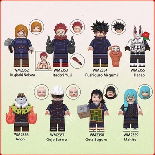 Animação Infantil Jujutsu Kaisen Yuji Itadori nano minifigure De Brinquedo Montado