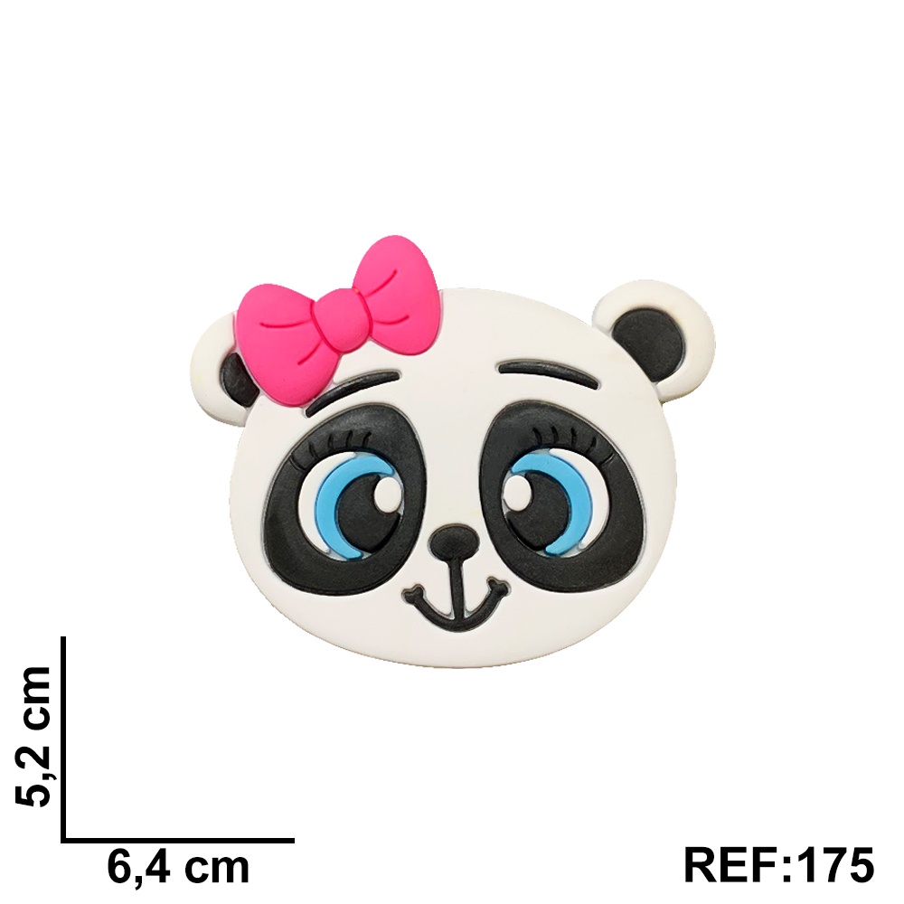 4.030.6 Kit Aplique Rosto do Panda menina/menino 6 cm