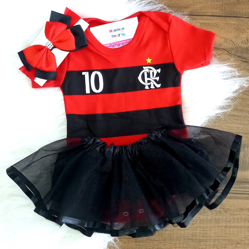 Conjunto do flamengo hot sale para recem nascido