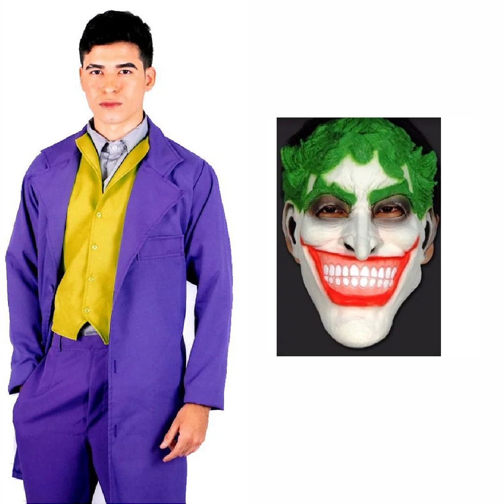 Fantasia Coringa Roxo - Adulto Carnaval - Frete Grátis | Shopee Brasil