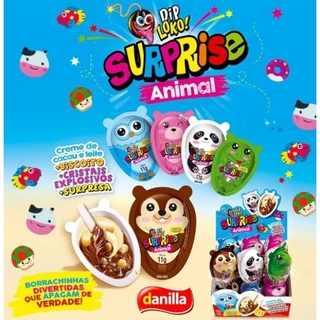Display Ovo Surprise Animal Dip Loko 12 unidade de 11g