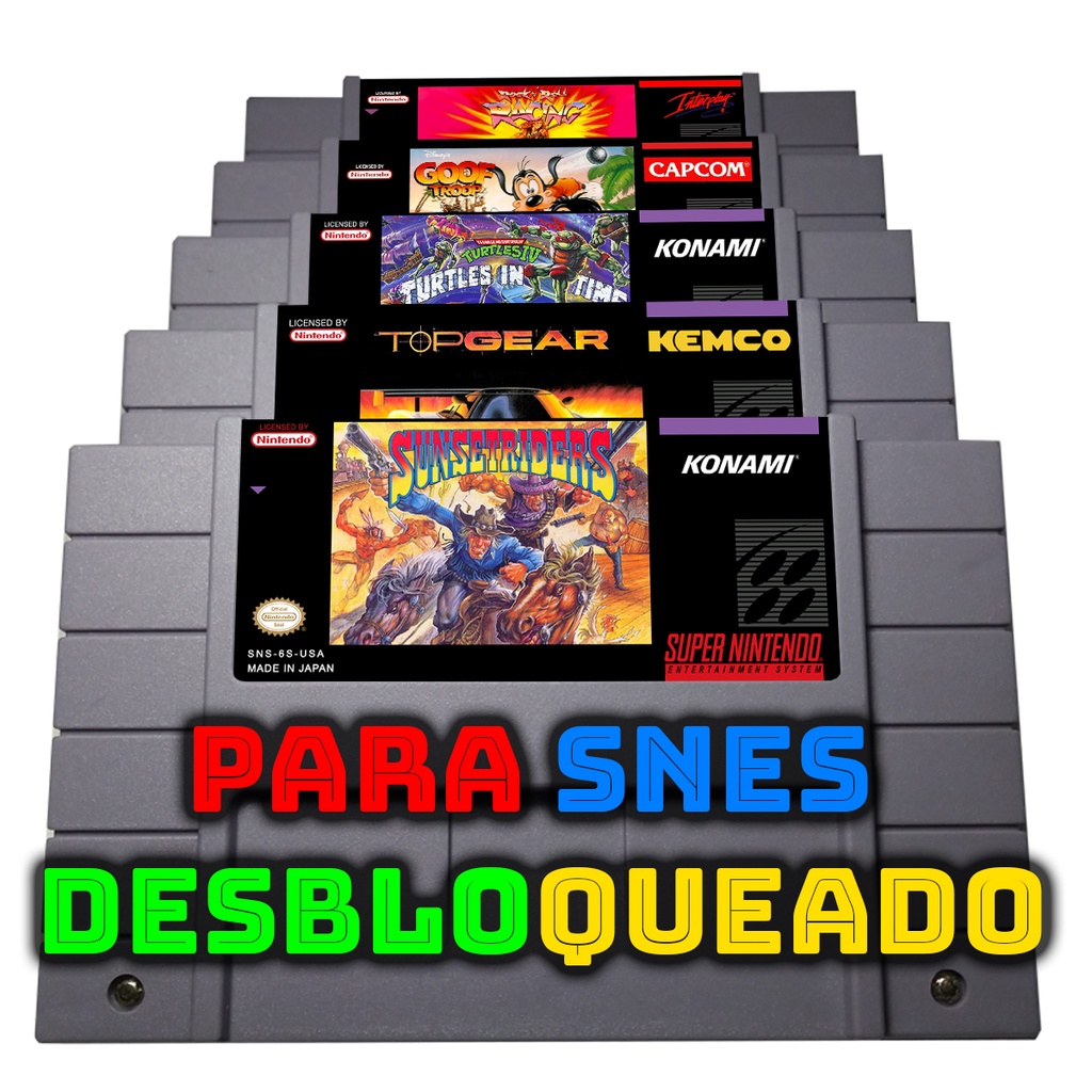 Lote De Jogos Recondicionado P/ Super Nintendo!!!!