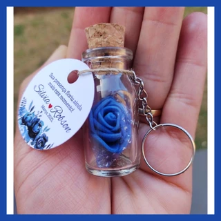20 lembranças casamento azul  personalizadas rosa eterna em Oferta na Shopee
