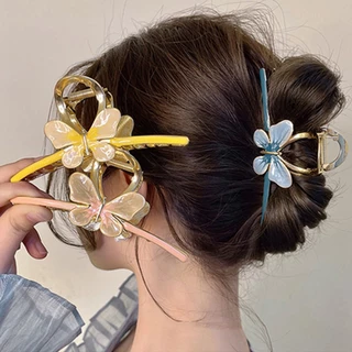 Acessórios De Cabelo Grampo De Menina Borboleta De Cabeça Traseira Tubarão Grande Modelador