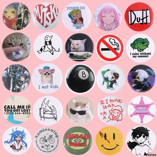 50 Estilos De Folha De Flandres Série Jóias De Alfinete De Botão Macio Animação Emocional Broche Vestuário Criativo Metal Badge Hat Collar Lapela Peças