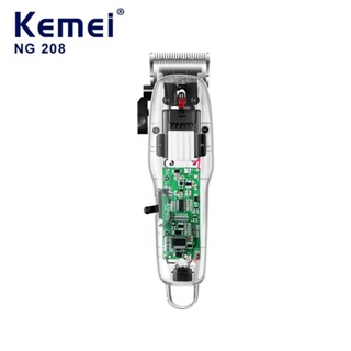 Máquina Profissional Kemei Clipper Cabelo Transparente KM-NG208