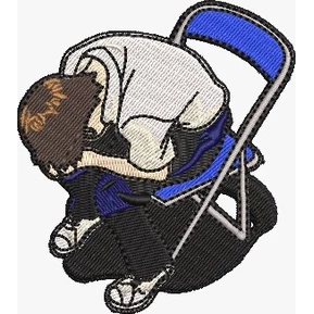 Neon Genesis Evangelion bad shinji bordado patch termocolante 9 cm