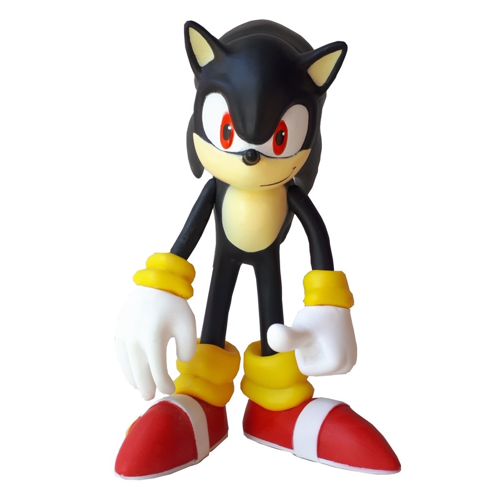 Boneco Sonic Amarelo de 20cm e 28cm Personagem Exclusivo