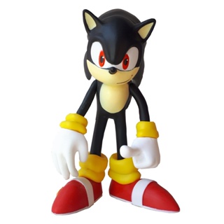 Boneco Super Sonic articulado amarelo 26 cm