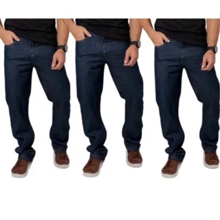 Kit 5 Calças Jeans Masculina Tradicional Corte Reto