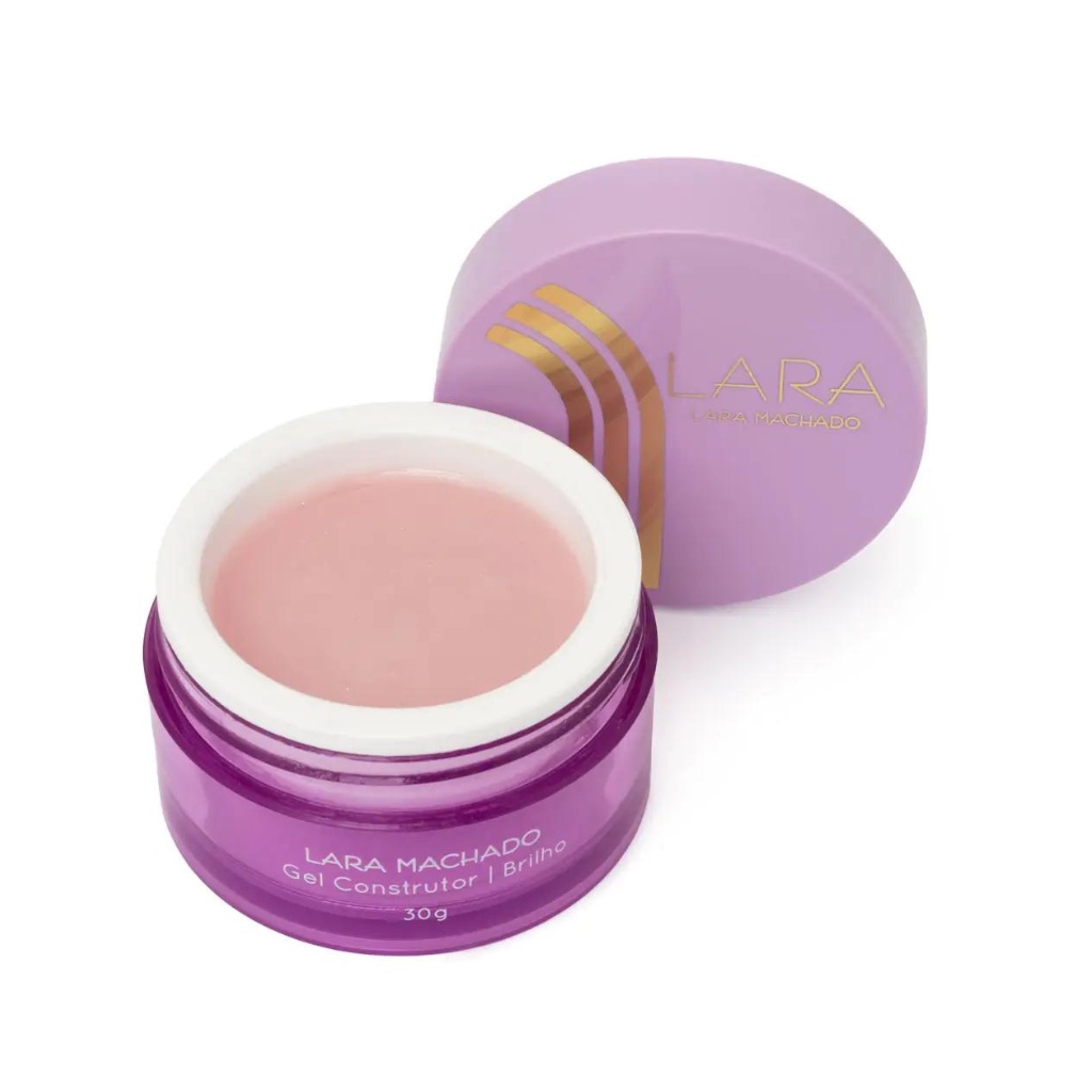 Lara Machado Gel Construtor Brilho Elegant Shine Pink 30g Shopee Brasil