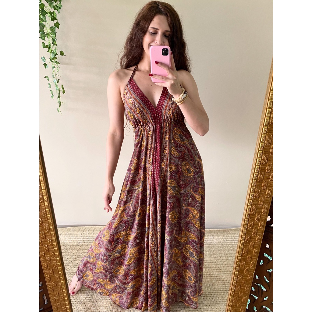 Vestido India Saten Stretch