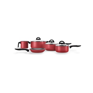 Jogo de Panelas Brinox Chilli 5 Peças Cereja