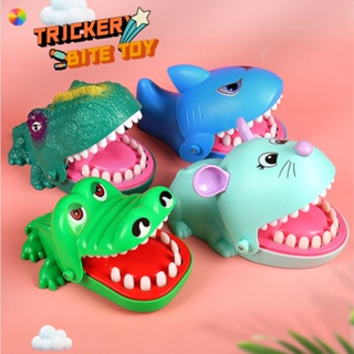 Brinquedo Crocodilo Engraçado Boca Jogo Dentista Mordida Dedo Jacaré Roleta Jogo Brinquedo Aleatório
