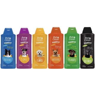 Shampoo E Condicionador Pet Clean Ph Neutro 700ml Para Cachorros e Gatos