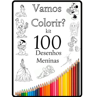 Kit 100 Desenhos Para Pintar E Colorir Naruto- Folha A4 Inteira! 1 Por  Folha! - #0046