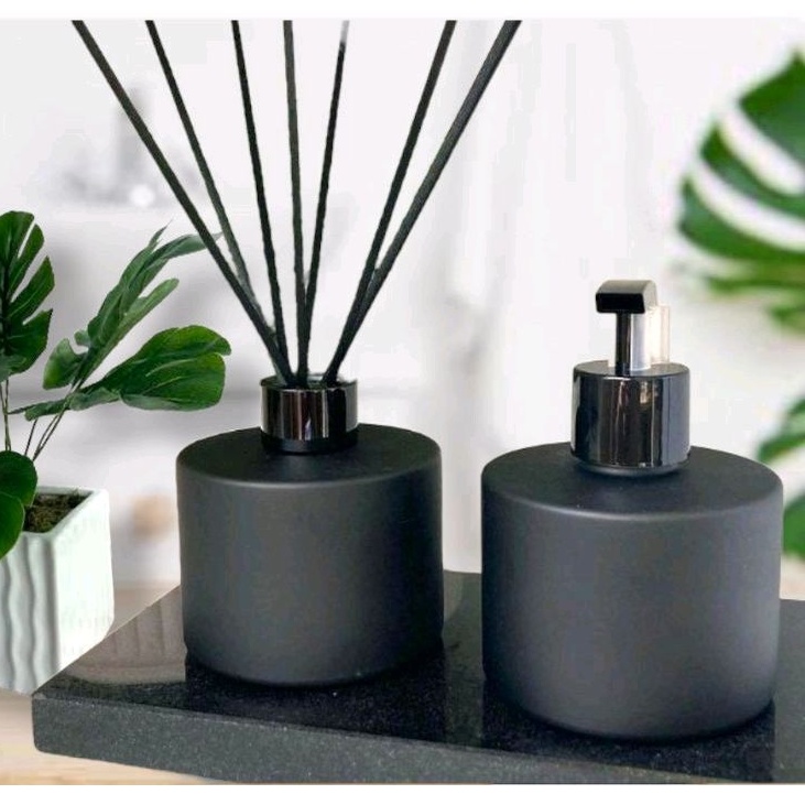 Kit Lavabo PRETO FOSCO PICOLO 250ml 2 Peças