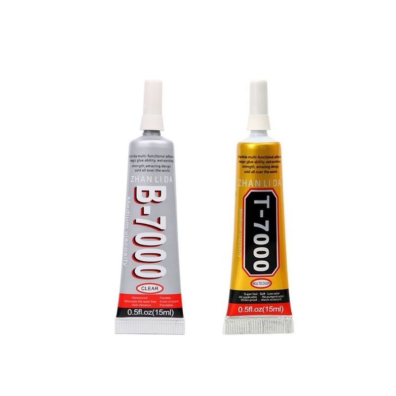 Cola P/ Colar Celular T7000 B7000 Preta Ou Transparente 15Ml - Envio Imediato