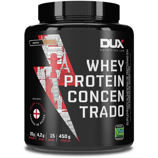 Whey Protein Concentrado Sabores Do Mundo Dux Nutrition 450g novo sabor ...