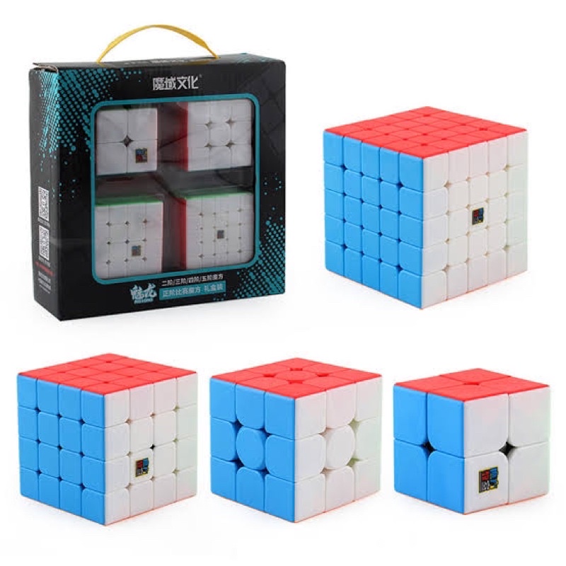 Kit Cubo Mágico Puzzle Xiaorui - 2x2 3x3 Pirâmide
