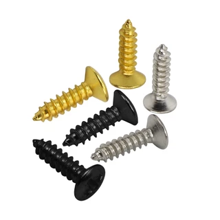 FLEOR 25PCS Parafusos De Proteção De Guitarra Elétrica Montagem 3x12mm Para Acessórios