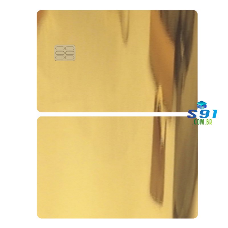 Adesivo para Cartão de Crédito Débito Skin Pelicula Protetora Cromo Gold