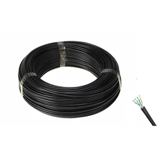 Cabo de rede/ CFTV/ Internet Rolo C/ 50 Metros - Preto