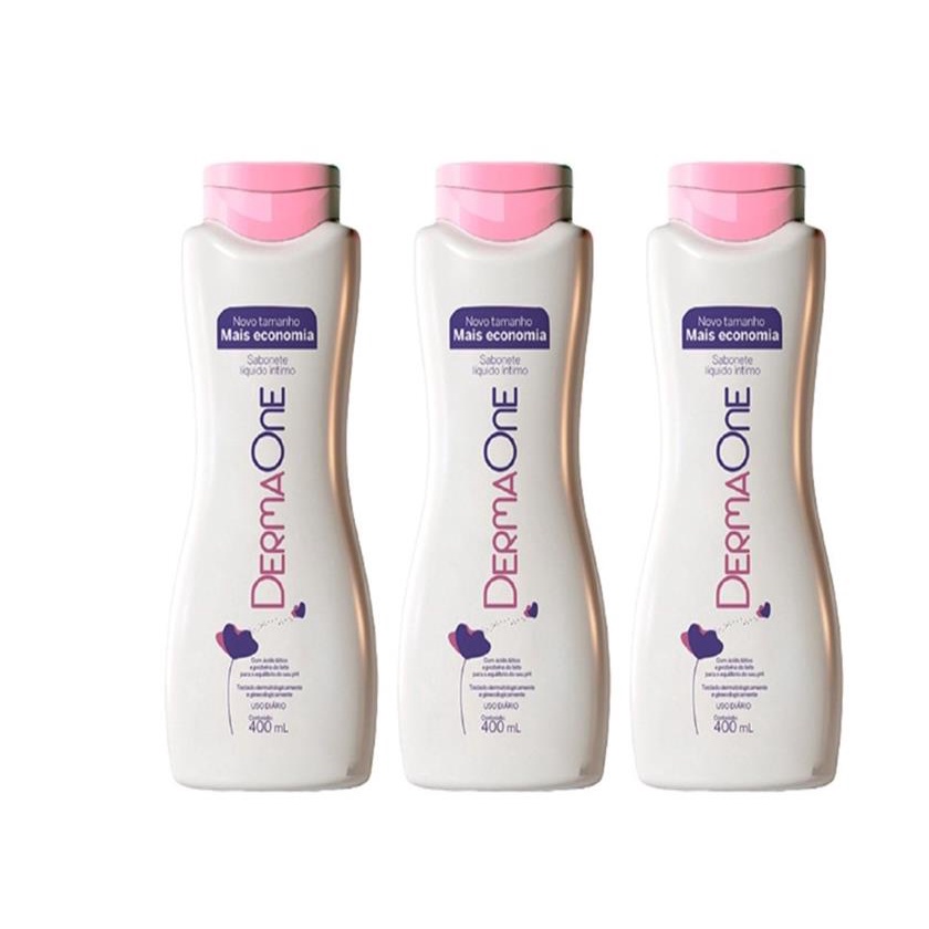 Kit 3 Dermaone Sabonete Intimo Tradicional 400ml - Cimed | Shopee Brasil