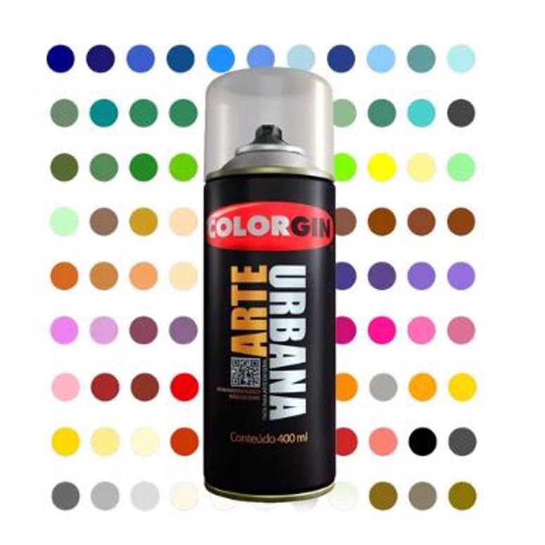SPRAY COLORGIN ARTE URBANA BRANCO 944 | Shopee Brasil